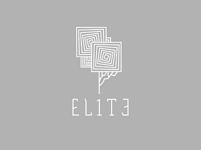 Elite branding concept illustration lettering logo typography vector