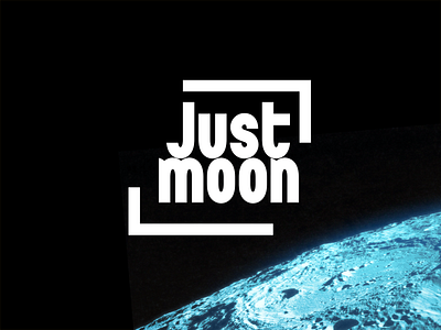 Just moon branding concept design graphic design lettering typography vector