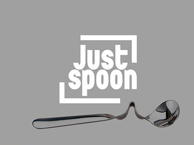 Just spoon branding concept design graphic design lettering typography vector