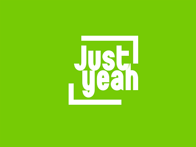 Just yeah branding concept design graphic design lettering typography vector