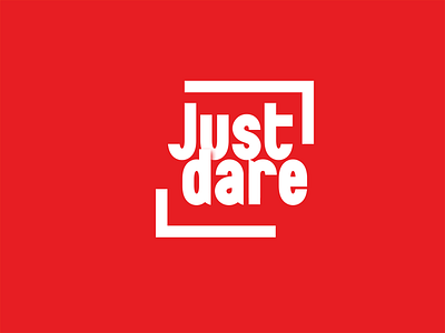 Just dare branding concept design graphic design lettering typography vector