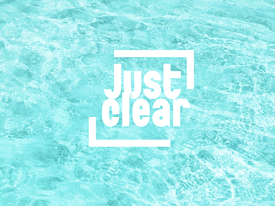 Just clear branding concept design graphic design lettering typography vector