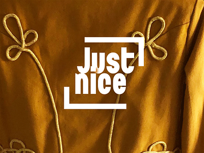 Just nice branding concept design graphic design lettering typography