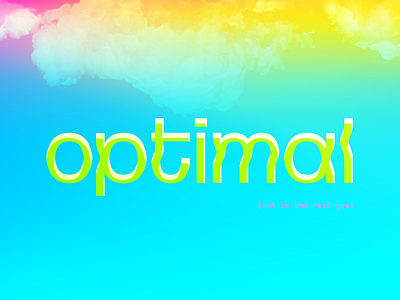 OPTIMAL branding concept design graphic design illustration lettering logo optimal typography vector
