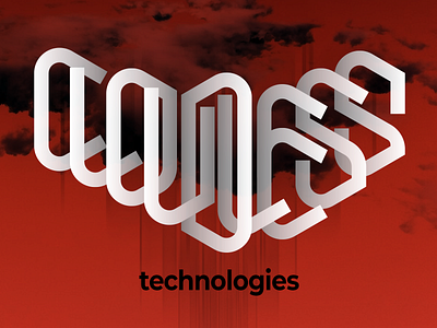 cloudless technologies branding cloud cloud technologies cloudless concept design graphic design illustration lettering logo technologies typography vector