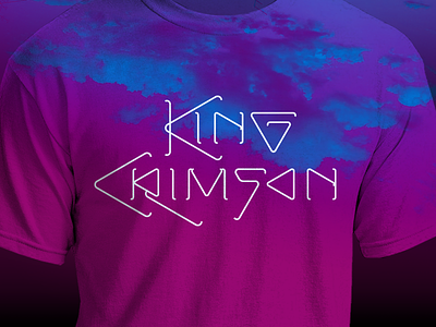 King Crimson branding concept design graphic design illustration king crimson lettering logo t shirt design tshirt typography vector