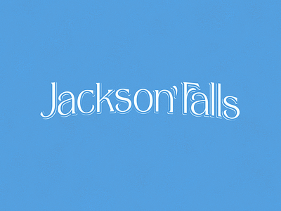 Jackson Falls branding concept design falls graphic design illustration jackson lettering logo typography vector