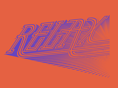 Relax branding concept design graphic design illustration lettering logo relax typography vector