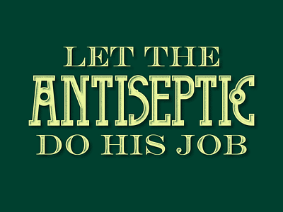 antiseptic antiseptic branding concept design graphic design illustration job lettering logo typography vector