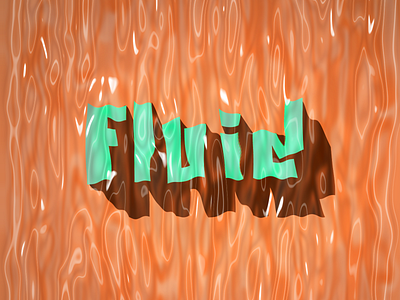 FLUID fluid illustration lettering typography
