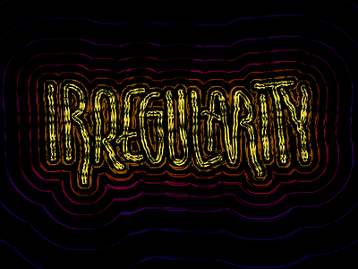irregularity exploration branding concept design graphic design illustration lettering logo typography