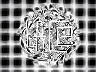 LACE exploration of displace concept displace exploration filter illustration lace lettering photoshop typography