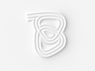 36 days of type B 36daysoftype branding design graphic design lettering neumorphic typography