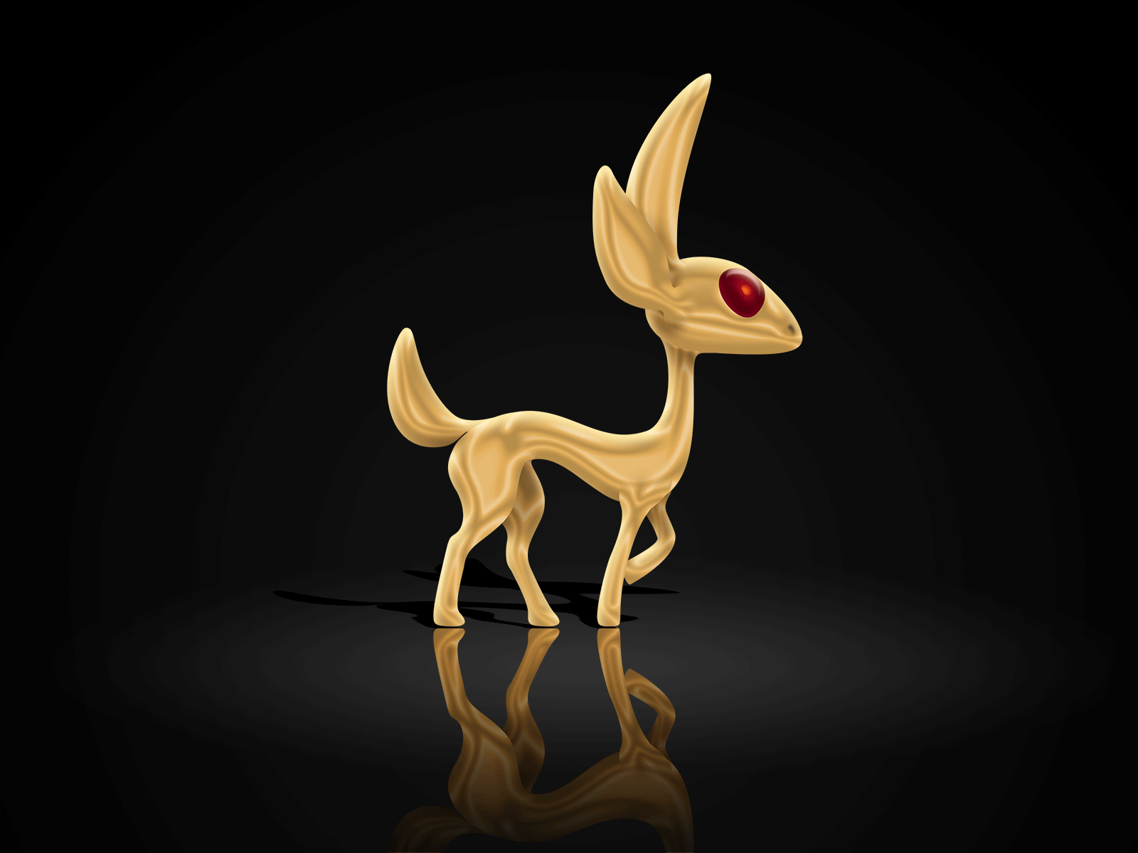 Gold Alebrije alebrije animation creature gold golden mascot walkcycle walking