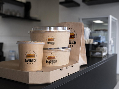 Sandwich House Takeaway Packaging Design