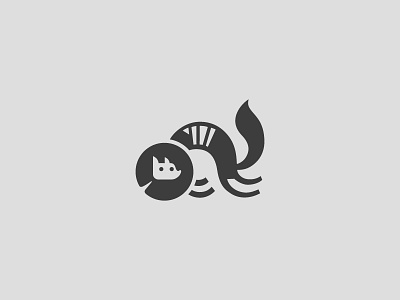 Hurt kitty cat logo minimal symbol vector vet veterinarian