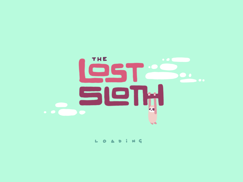The lost sloth cute game loading lost pink sloth swing