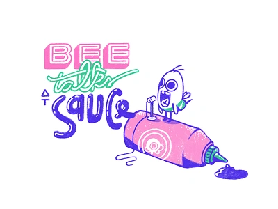 Sriracha Bee bee hand drawn keynote lettering mic presentation sauce sketch slides sriracha talk type