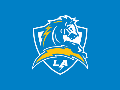 Updated Chargers Concept Logo branding chargers design identity illustration illustrator logo los angeles san diego sports sports logo vector