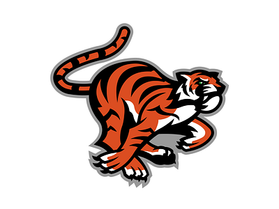 Tiger 2 branding cincinnati football identity illustration illustrator logo sports sports design sports logo tiger vector