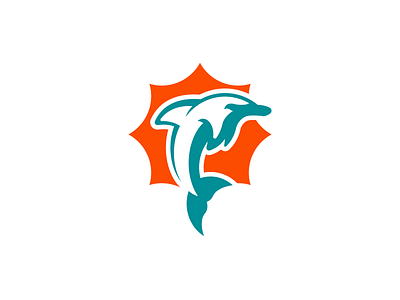 Dolphins brand branding concept design dolphins football logo miami nfl sports sports logo