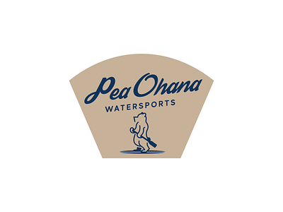 Pea Ohana Watersports Branding brand brand design brand identity branding design illustrator logo vector