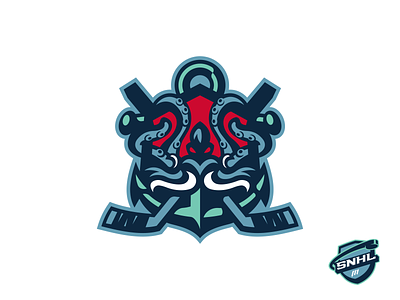 Seattle Kraken - Sean's NHL branding design identity illustration illustrator kraken logo nhl seattle sports sports logo vector