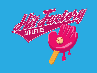 Hit Factory Athletics - T-shirt Design apparel baseball baseball design branding design identity illustration illustrator logo sports vector