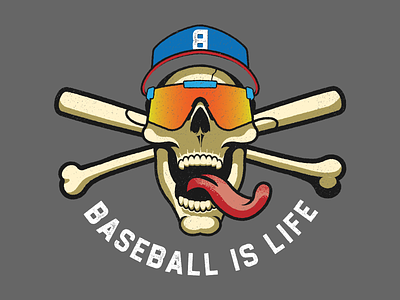Baseball is Life - Baseball Apparel Design baseball branding design identity illustration illustrator sports vector