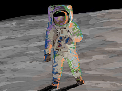 Astronaut digital painting
