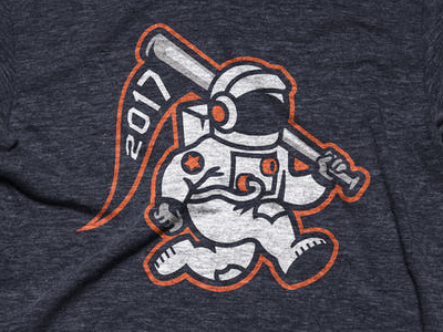 Houston Astros Astronaut Shooting Star Baseball T-Shirt