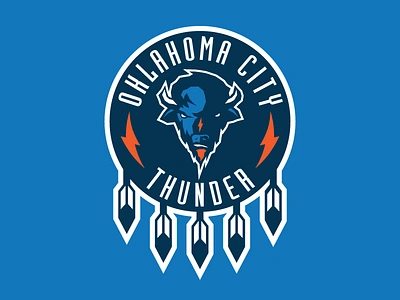 Oklahoma City Thunder Concept Updates basketball branding. icon logo nba okc oklahoma city sports thunder