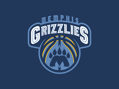 Memphis Grizzlies Concept Logo basketball branding grizzlies logo memphis nba sports