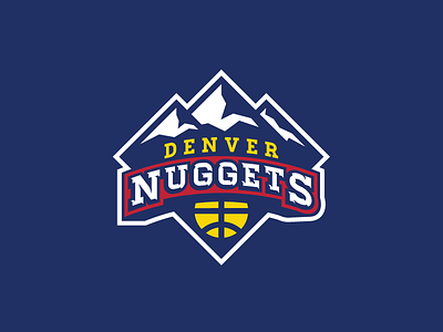 Denver Nuggets Concept Logo basketball branding colorado denver logo nba sports