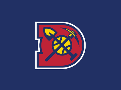 Denver Nuggets Concept Secondary Logo basketball branding denver logo nba nuggets sports