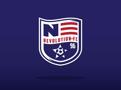 New England Revolution Concept boston branding logo mls new england soccer sports