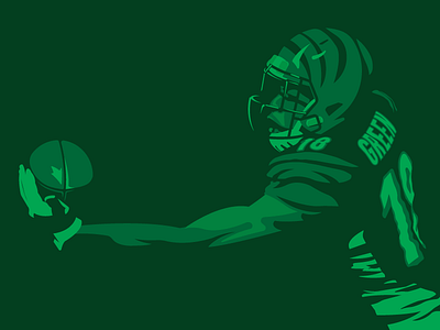 AJ Green aj green bengals cincinnati football illustration nfl sports