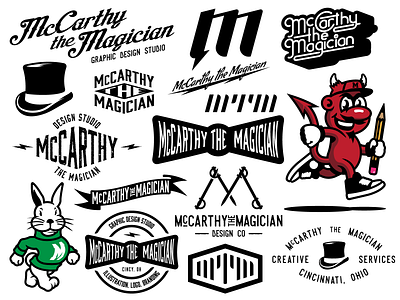 Introducing McCarthy the Magician branding design studio graphic design illustration logo