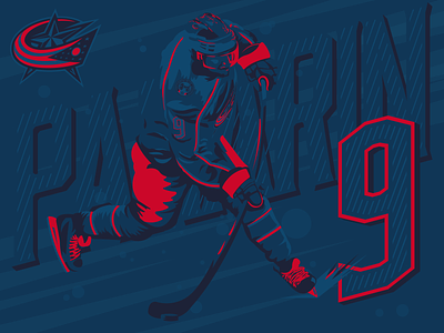 Artemi Panarin Illustration 2 blue jackets columbus columbus blue jackets hockey illustration nhl ohio sports sports illustration