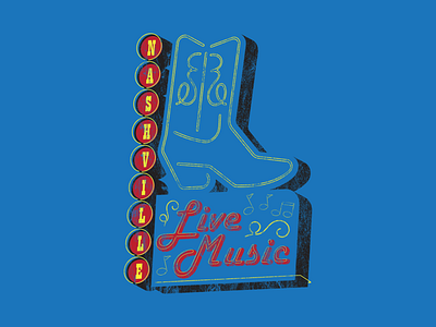 Nashville Tshirt Concept nashville signage tshirt design