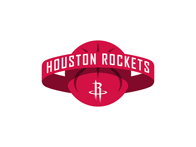 Houston Rockets Concept Logo basketball branding design houston illustrator nba rocket rockets sports vector