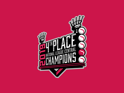 4th Place Champions baseball branding cincinnati design illustration illustrator logo mlb ohio sports sports logo sports logo design vector