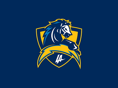 LA Chargers Concept Logo branding chargers design football identity illustrator lac logo los angeles sports vector