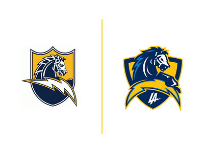 LA Chargers Concept Logo by Sean McCarthy on Dribbble