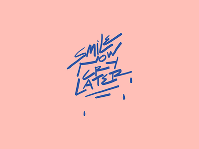 S M I L E N O W :) illustration illustrator lettering quarantine smile