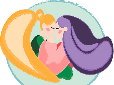 girl love beauty bisexual couple design freedom girl happy illustration lgbt love pride together tolerance vector