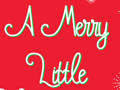 Christmas Tag Script christmas holiday lettering merry script typography