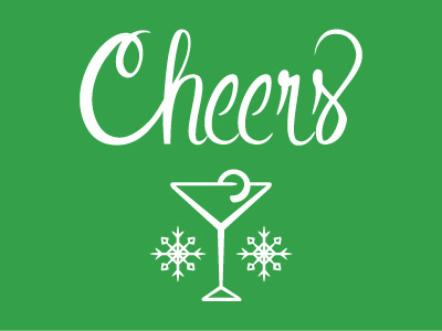 Cheers! cheers christmas holiday martini warm winter