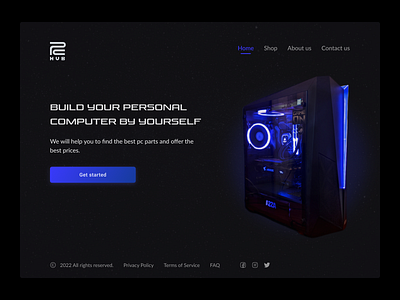 PC hub - Home page - Redesign