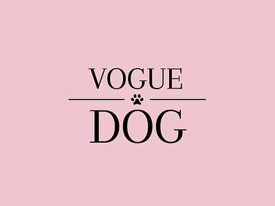 VOGUE DOG logo brand identity branding design flat graphic design icon illustration logo vector